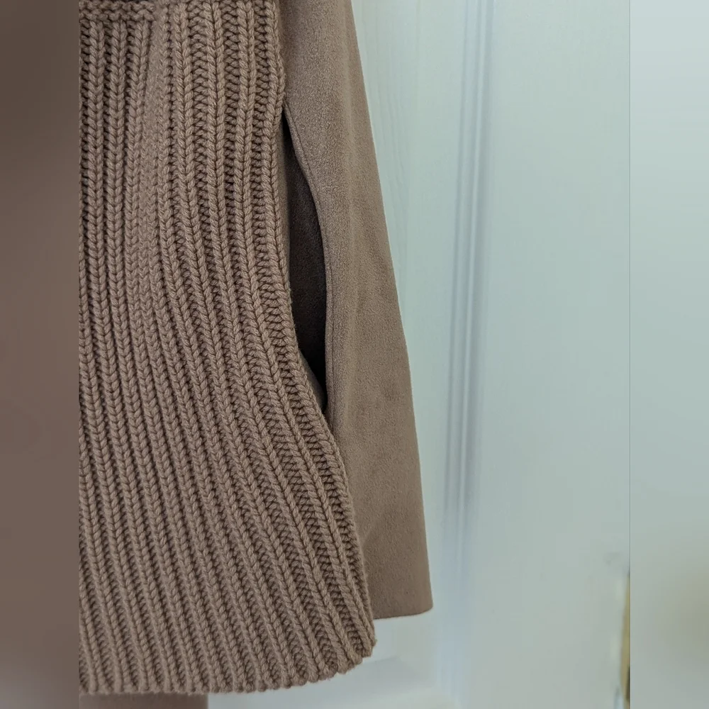 Elegant Brown Women's Sweater Vest - Picture 6 of 8